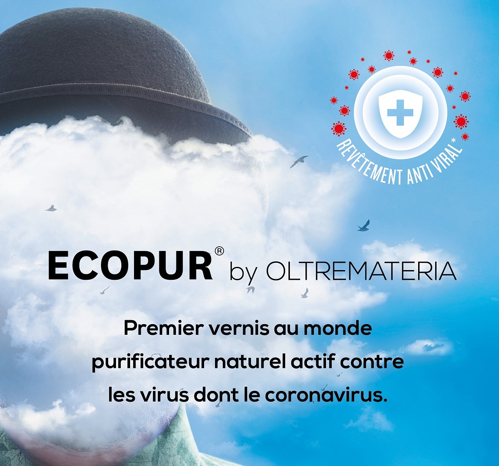 Oltremateria France, alternative écologique au béton ciré, le vernis Ecopur protège et purifie l'air de votre maison
